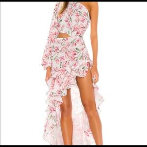 Bronx and Banco Layla maxi high low dress